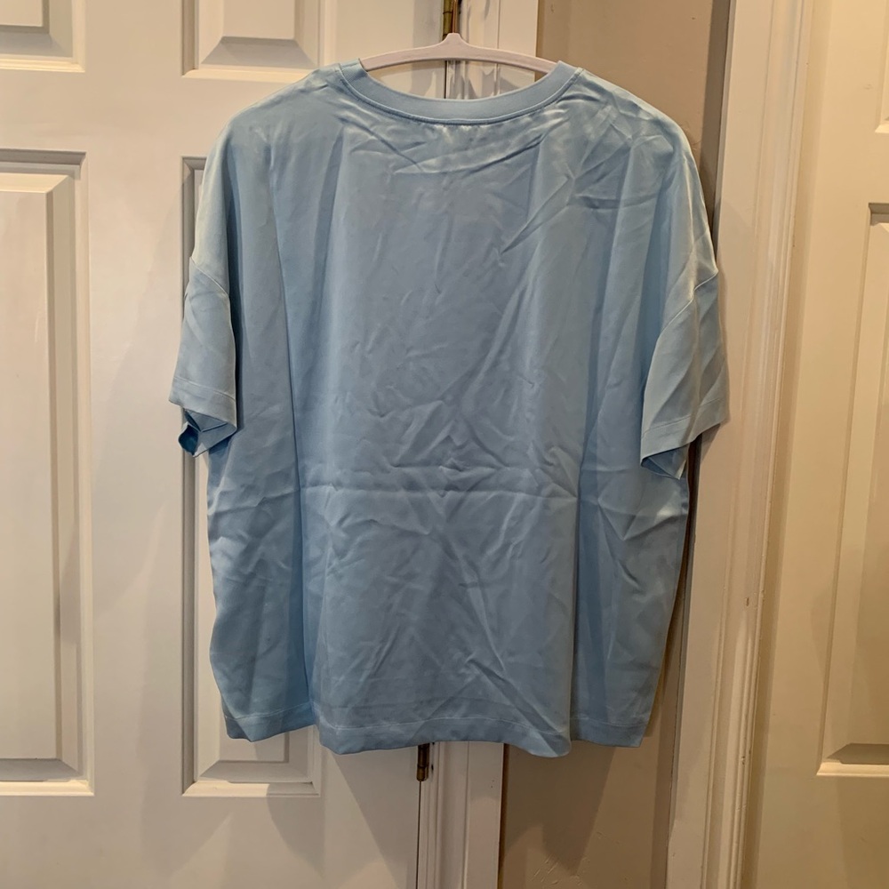 Badgley Mischka Luxury Blue Silk Lounge Set - Picture 3 of 14